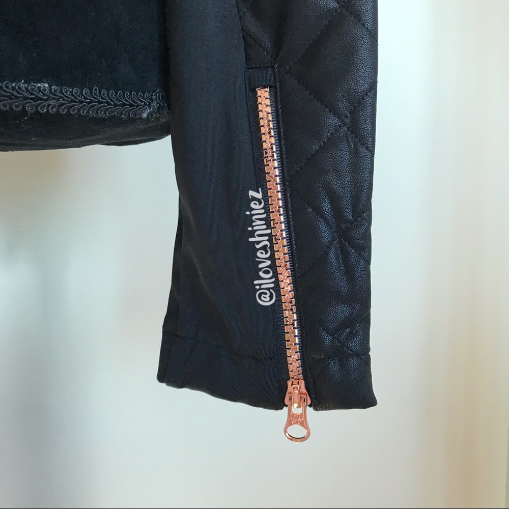 •Victoria Sport• Quilted Moto Jacket - Picture 5 of 8